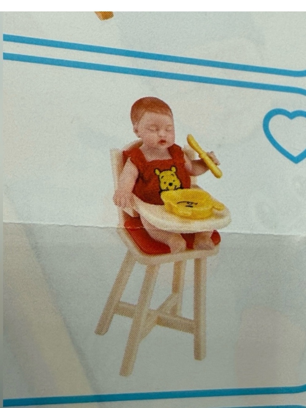 Disney Winnie The Pooh my mini baby ball high chair bowl spoon red head